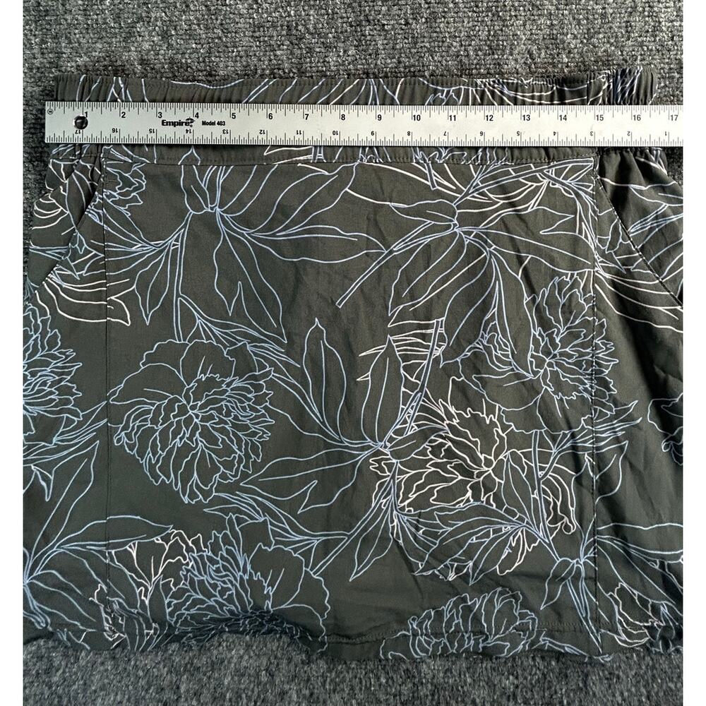Columbia Women's Floral Skort Gray Size Large Omni-Shade Shorts Skirt - Picture 7 of 10